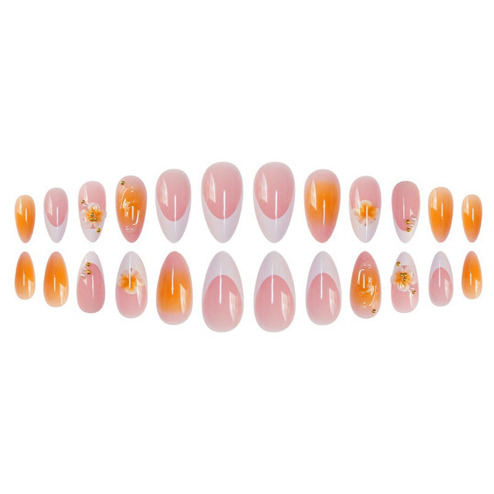Decorative Floral Acrylic Nail Set Stornfield