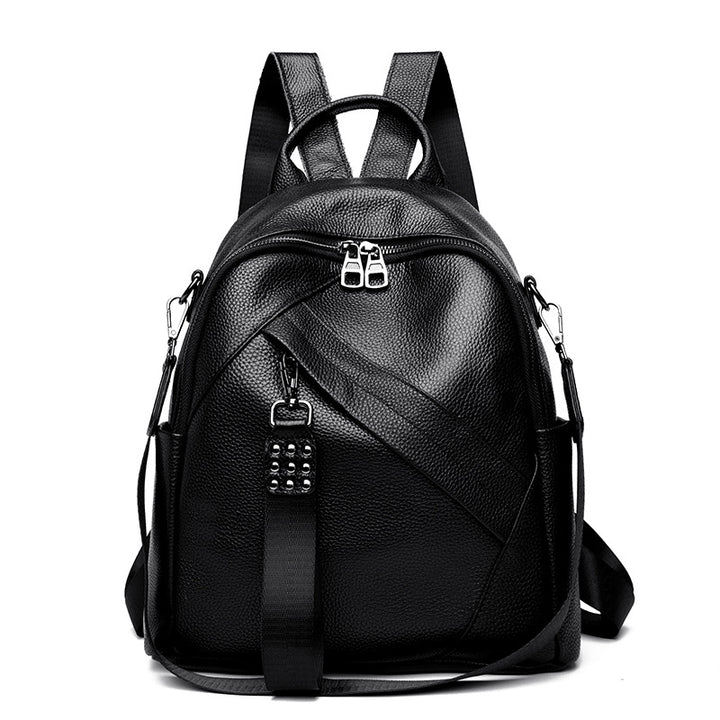 Vintage-Inspired Textured Leather Backpack Stornfield