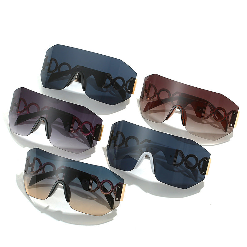 Fashion Statement Wide-Brim Shield Sunglasses Stornfield