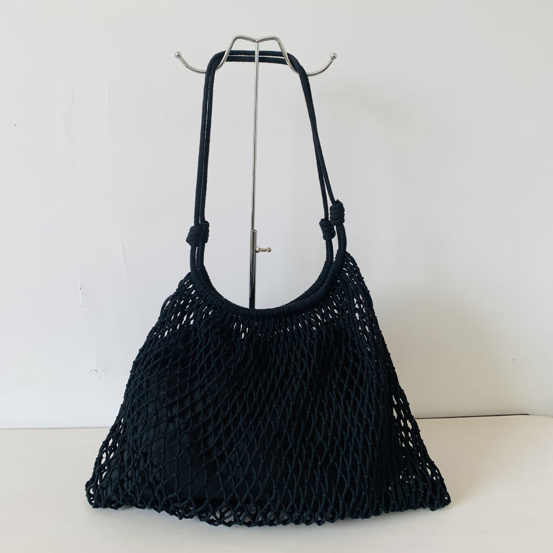 Mesh Beach Tote with Adjustable Drawstring Stornfield