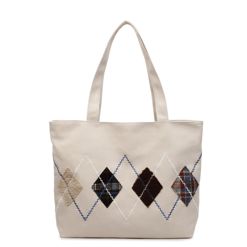 Decorative Patterned Canvas Tote Bag Stornfield