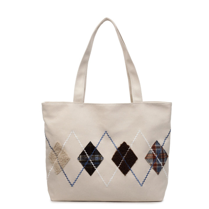 Decorative Patterned Canvas Tote Bag Stornfield