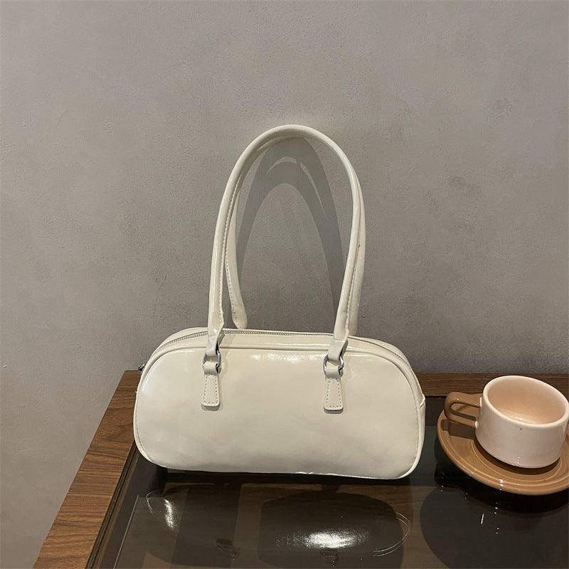 Patent Leather Handheld Satchel