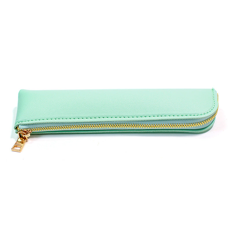 Premium Leather Zippered Pencil Case Stornfield