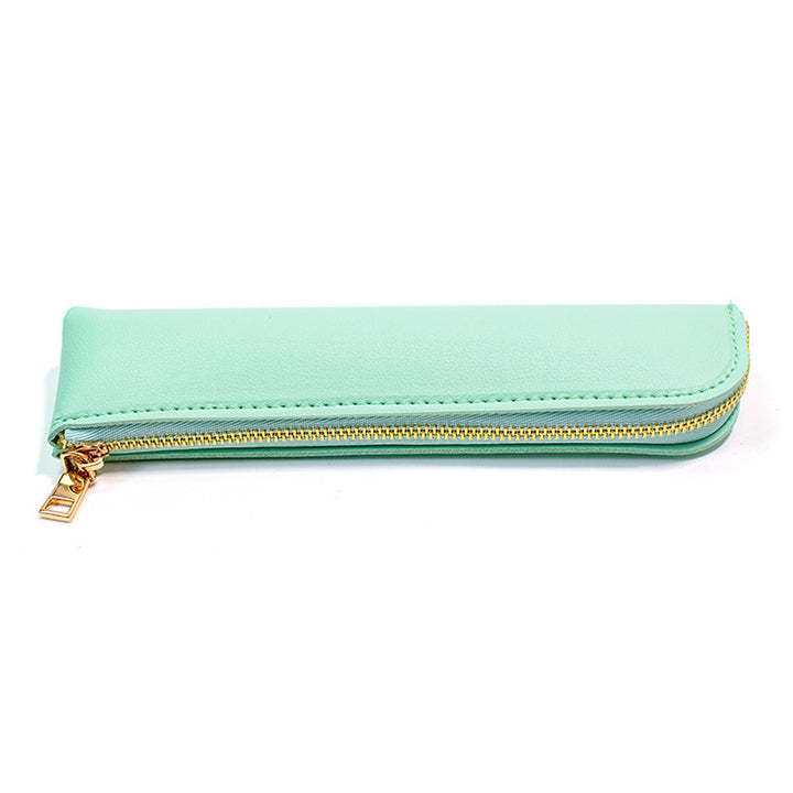 Premium Leather Zippered Pencil Case Stornfield