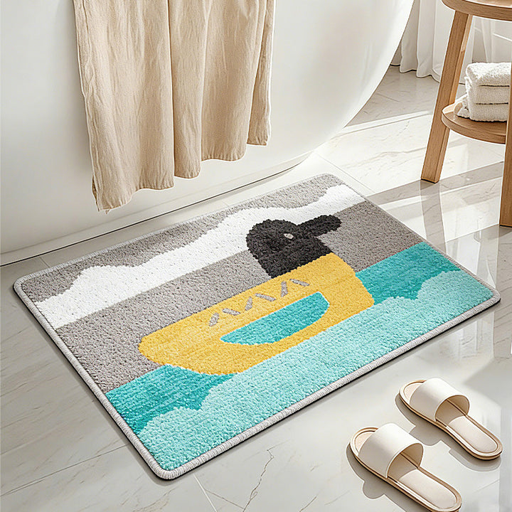 Cat-Themed Welcome Mat