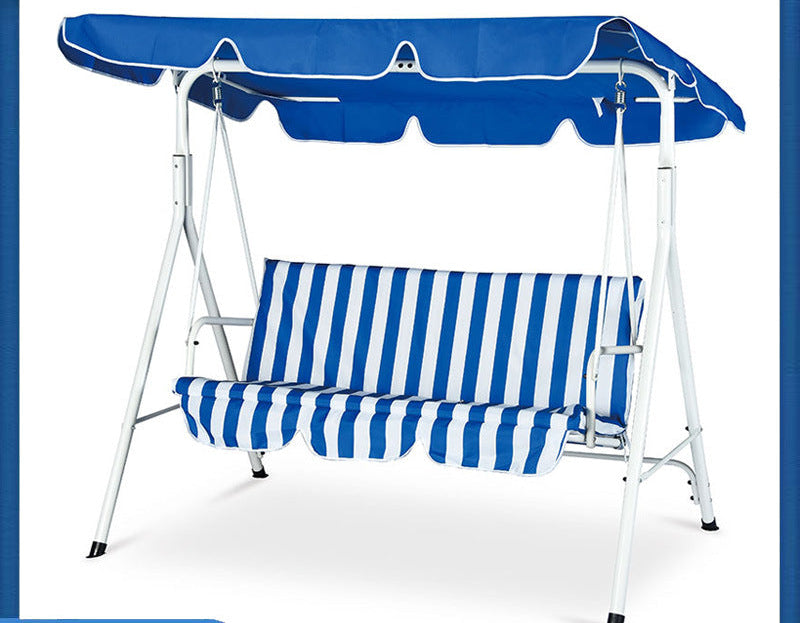 Roomy outdoor canopy swing bench with adjustable canopy Stornfield