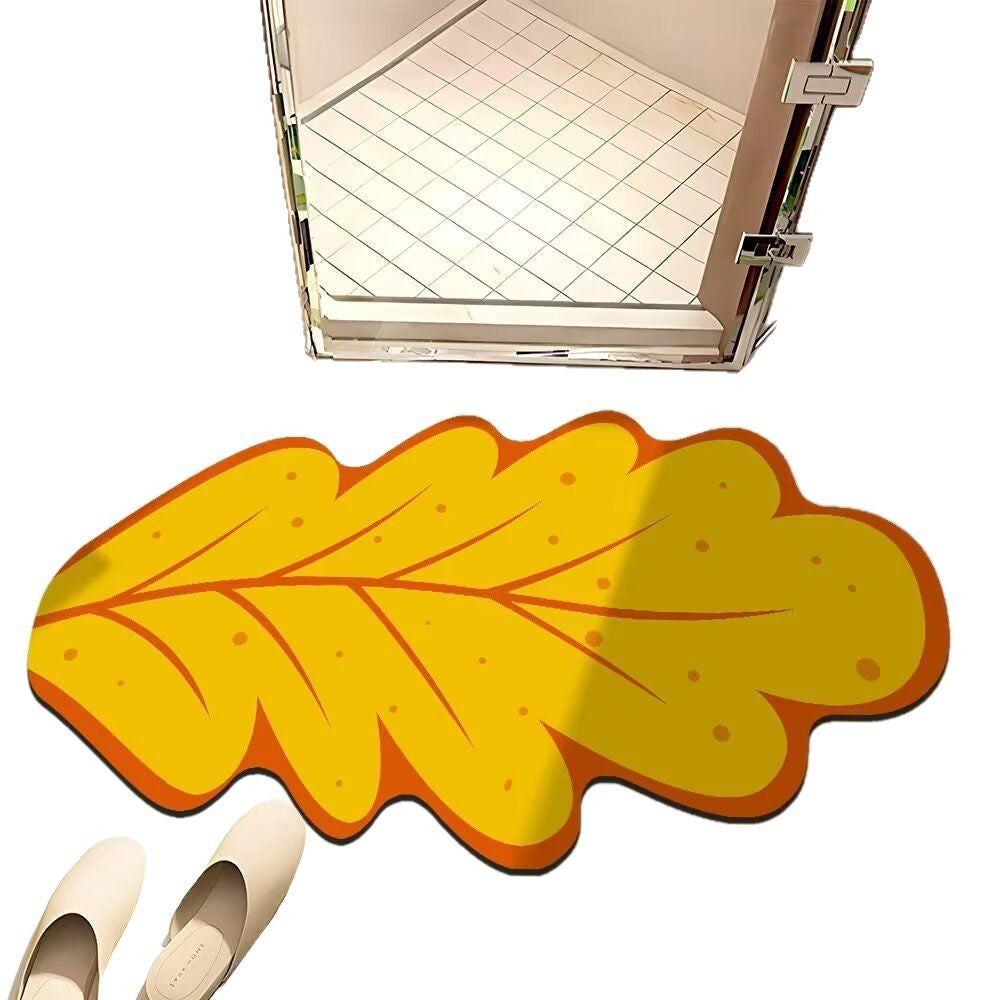 Leaf-Shaped Bath Mat Stornfield