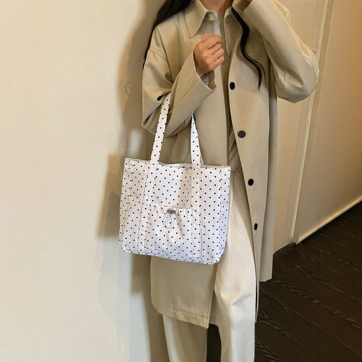 Versatile Polka Dot Tote Bag