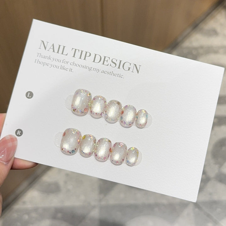 Glittering Press-On Nail Tips Stornfield