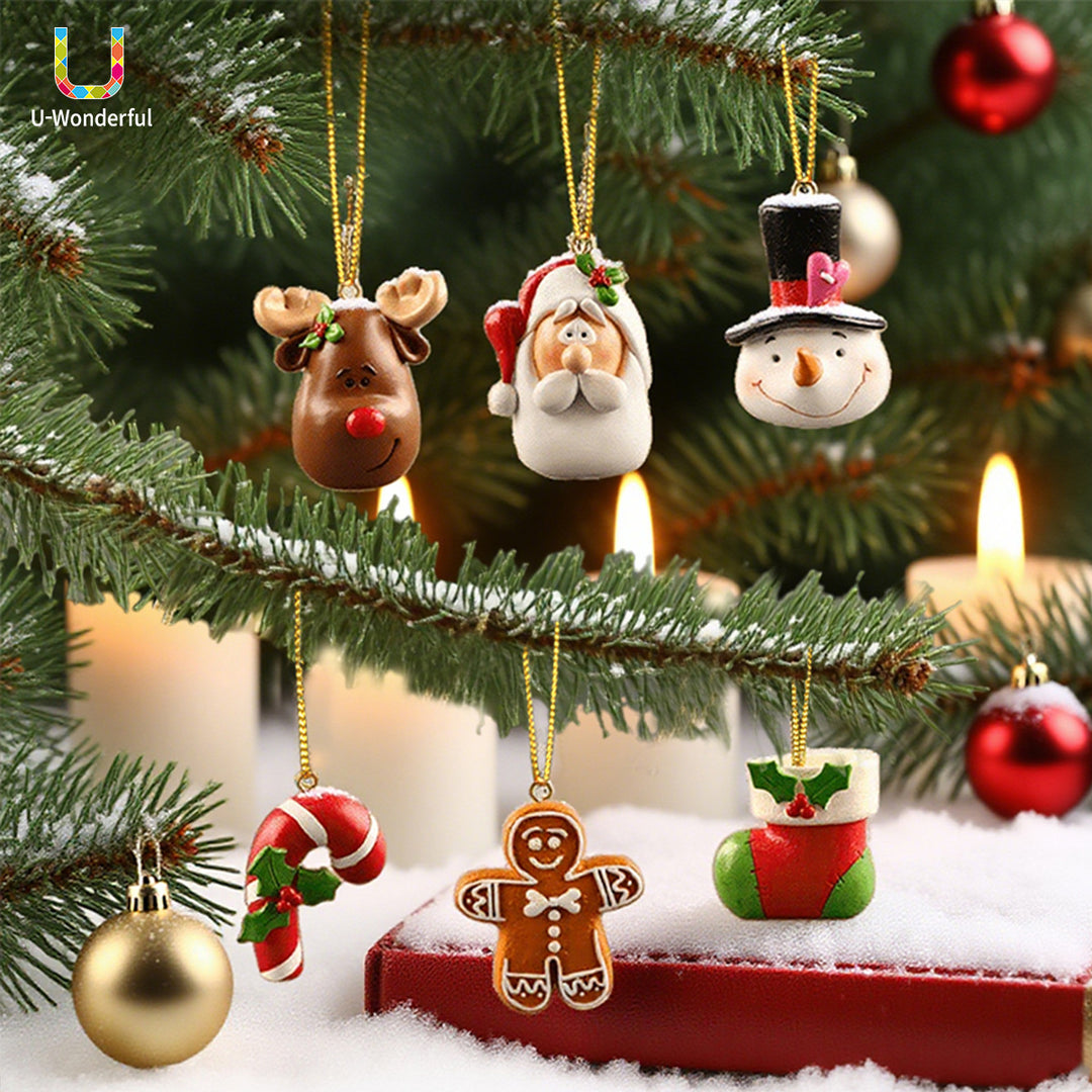 Festive Holiday Themed Figurine Set