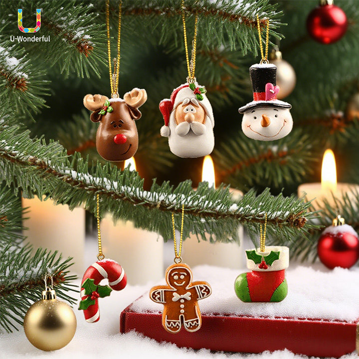 Festive Holiday Themed Figurine Set