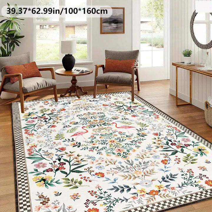 Floral Patterned Area Rug