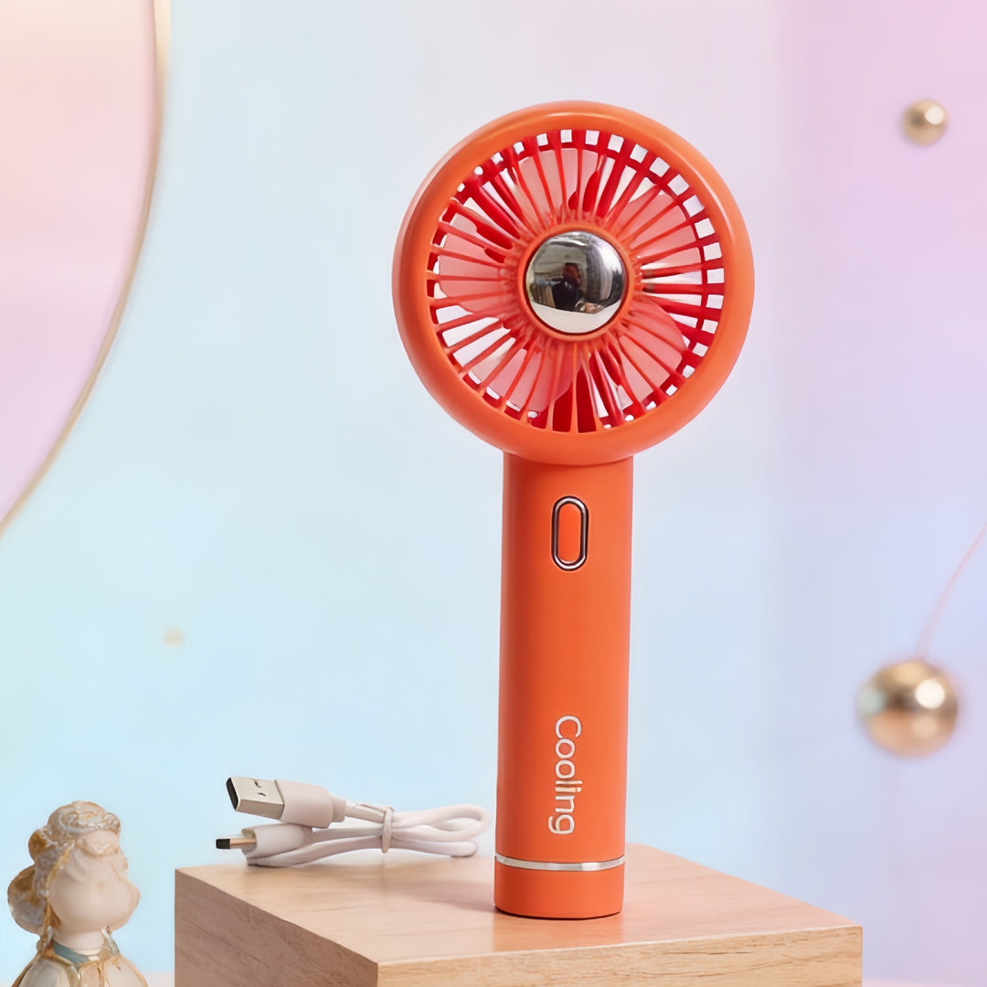 Women Portable Hand Fan with USB Charging Function and Innovative Design Stornfield