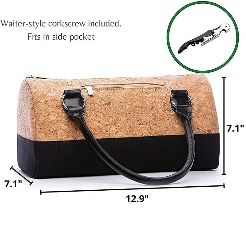 Ladies Elegant Wine Transport Bag with Insulating Lining Stornfield