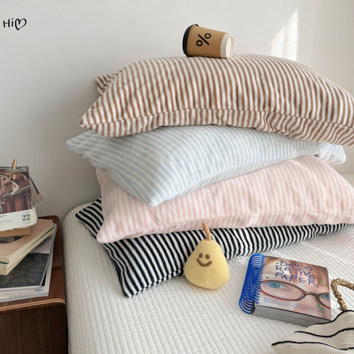 Luxury Striped Velvet Pillow Cover