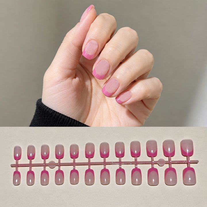 Chic French Tip Press-On Nail Art Set Stornfield