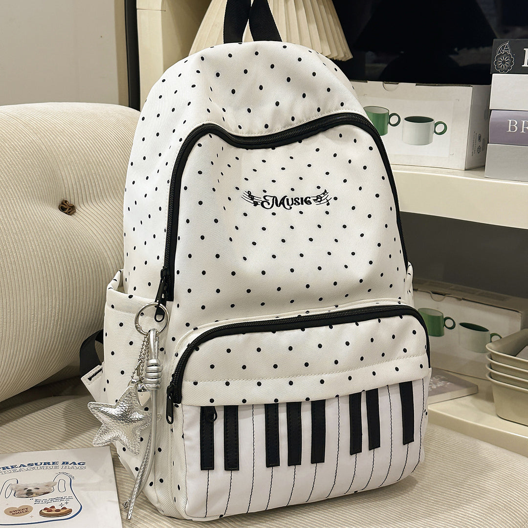Musical-Themed Piano Key Backpack Stornfield