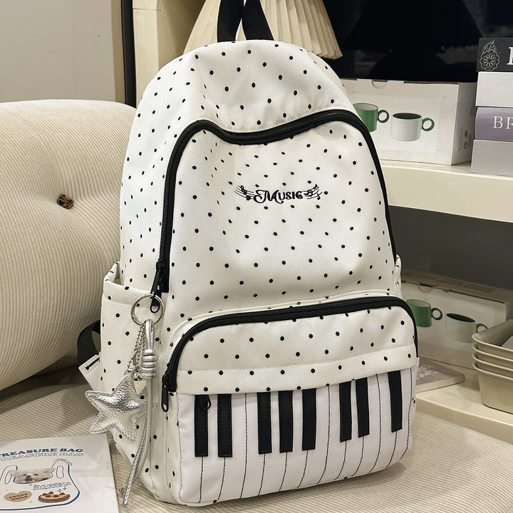 Musical-Themed Piano Key Backpack Stornfield