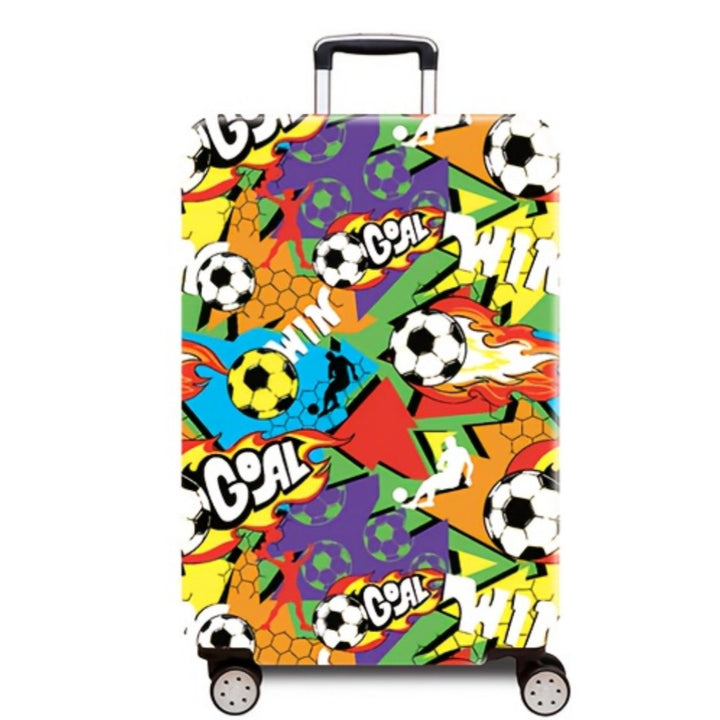 Women's hard-shell suitcase with dynamic football motif Stornfield