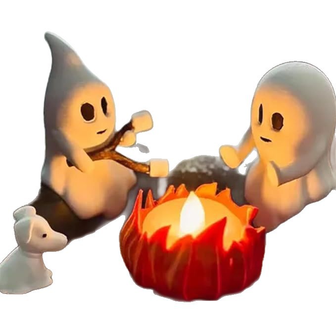 Creative Ghost Campfire Figurine Set Stornfield