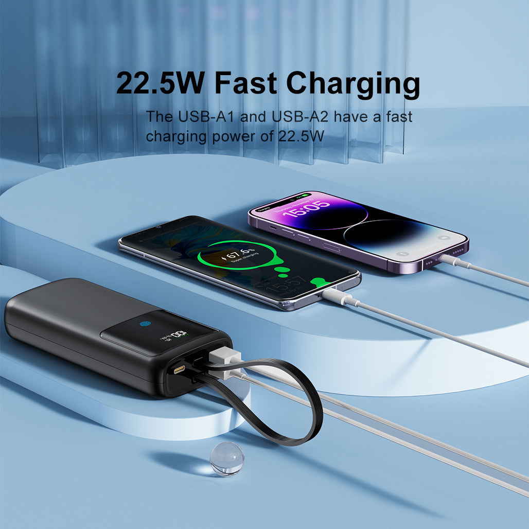 Power bank with integrated LED display and fast charging function Stornfield