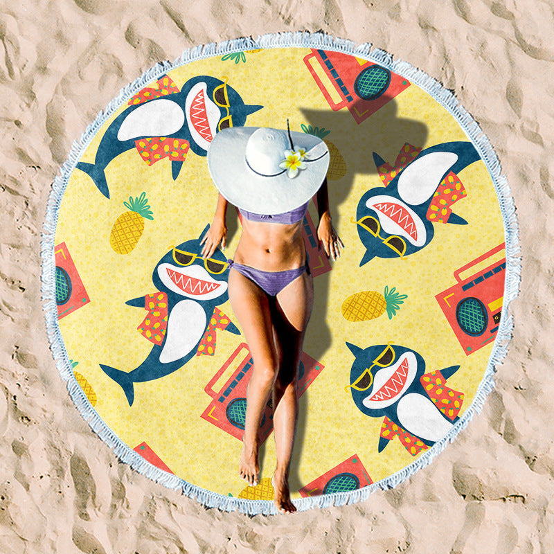 Rundstrand towel with unique sunset design Stornfield