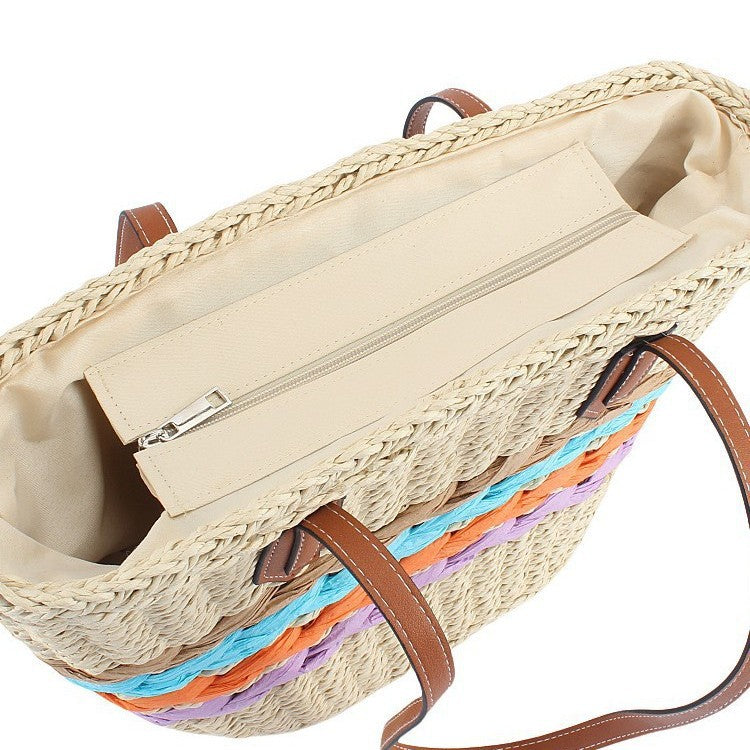 Handbag with Colorful Braided Details Stornfield