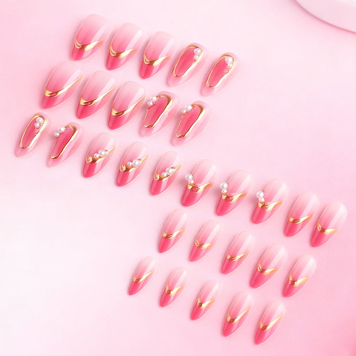Elegant Press-On Nail Art Set Stornfield