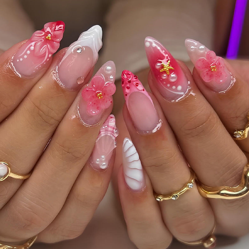 Decorative Floral Nail Art Set