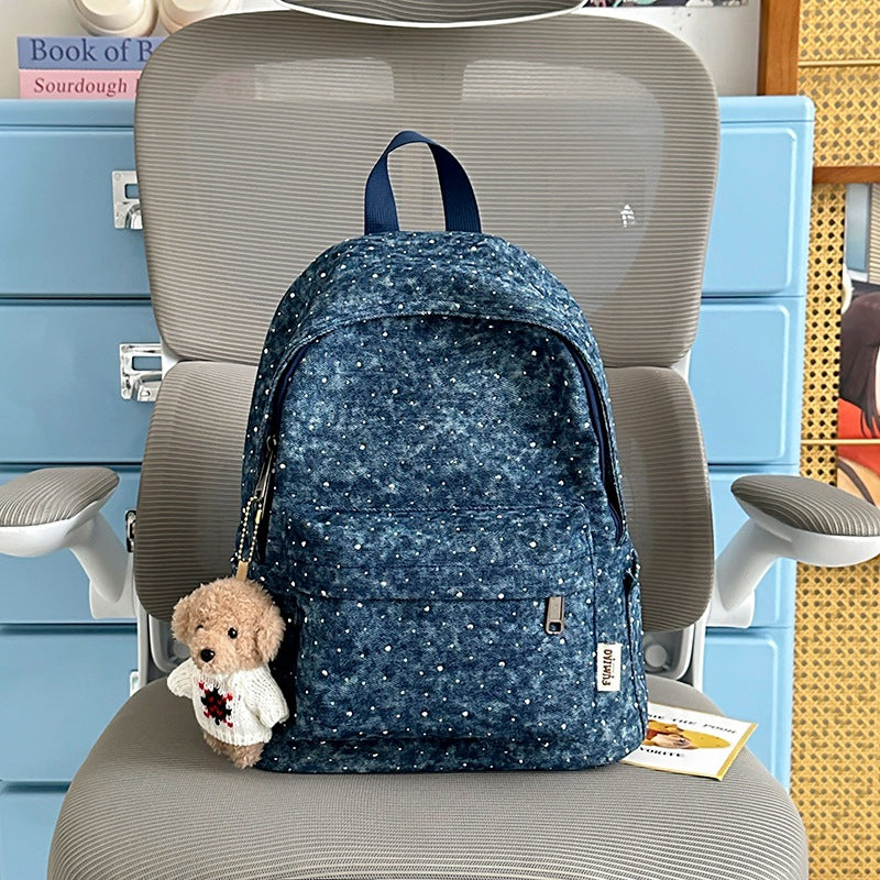Casual Lightweight Backpack with Polka Dot Design Stornfield