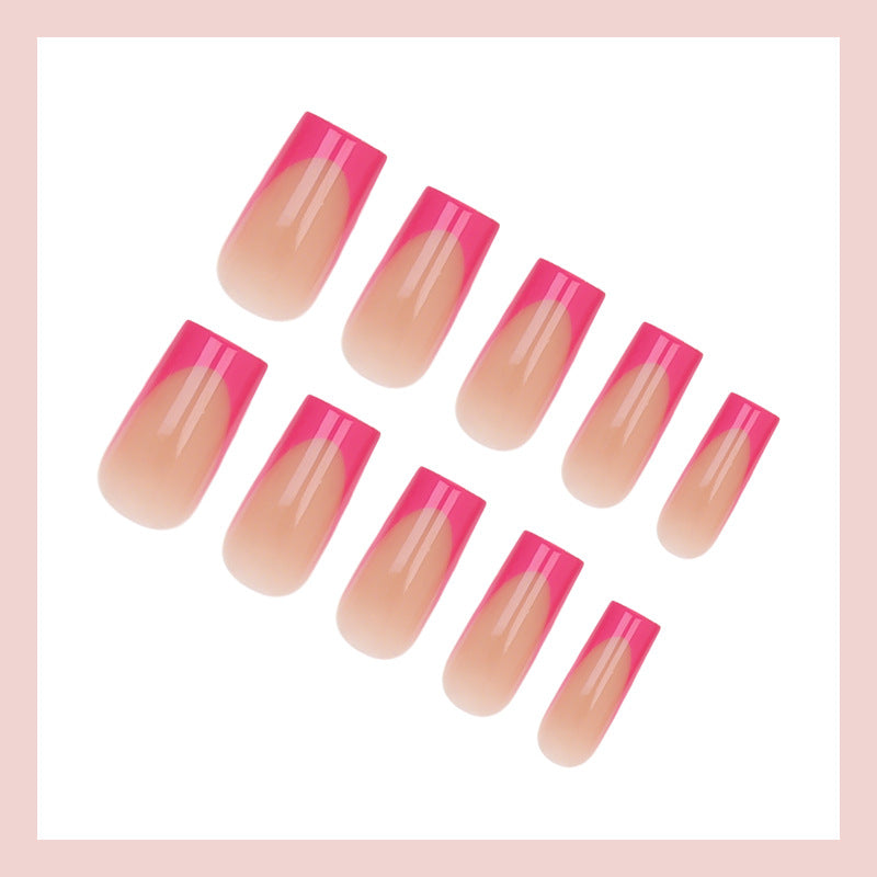 Acrylic nail set with stylish ombre design Stornfield