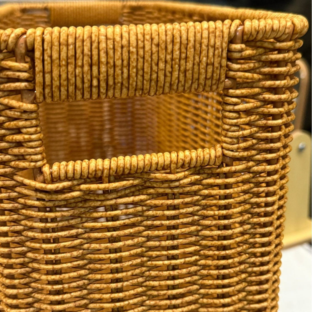 Women's Rectangular Rattan Storage Basket with Compartments Stornfield