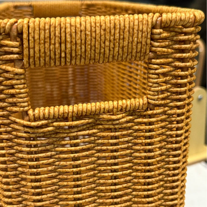 Women's Rectangular Rattan Storage Basket with Compartments Stornfield
