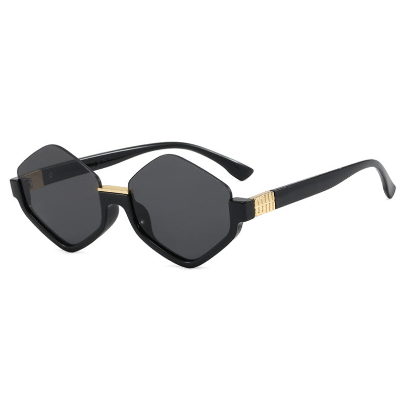 Women's fashionable sunglasses with trendy hexagonal frame and protective lenses Stornfield