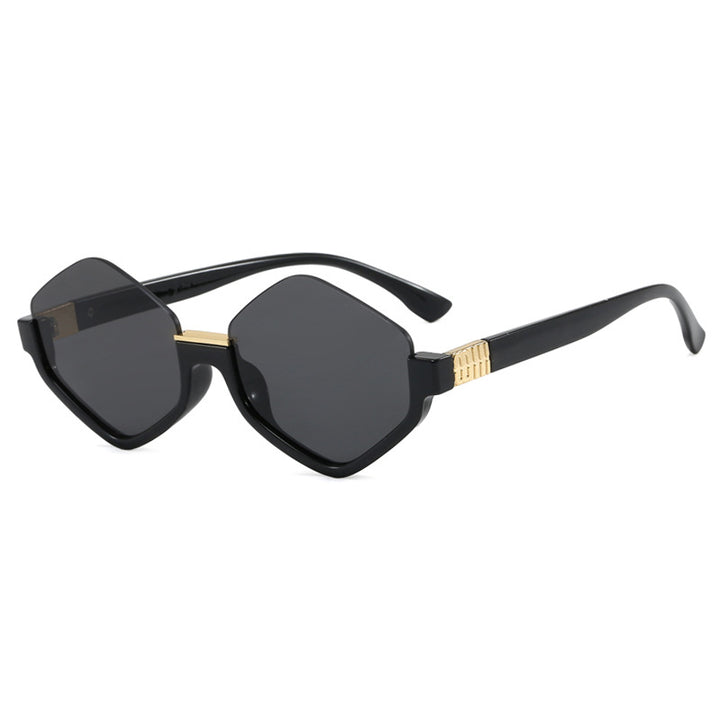 Women's fashionable sunglasses with trendy hexagonal frame and protective lenses Stornfield