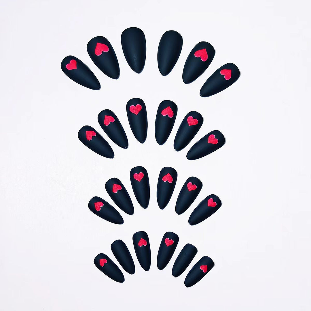 Artificial nails with romantic heart design Stornfield