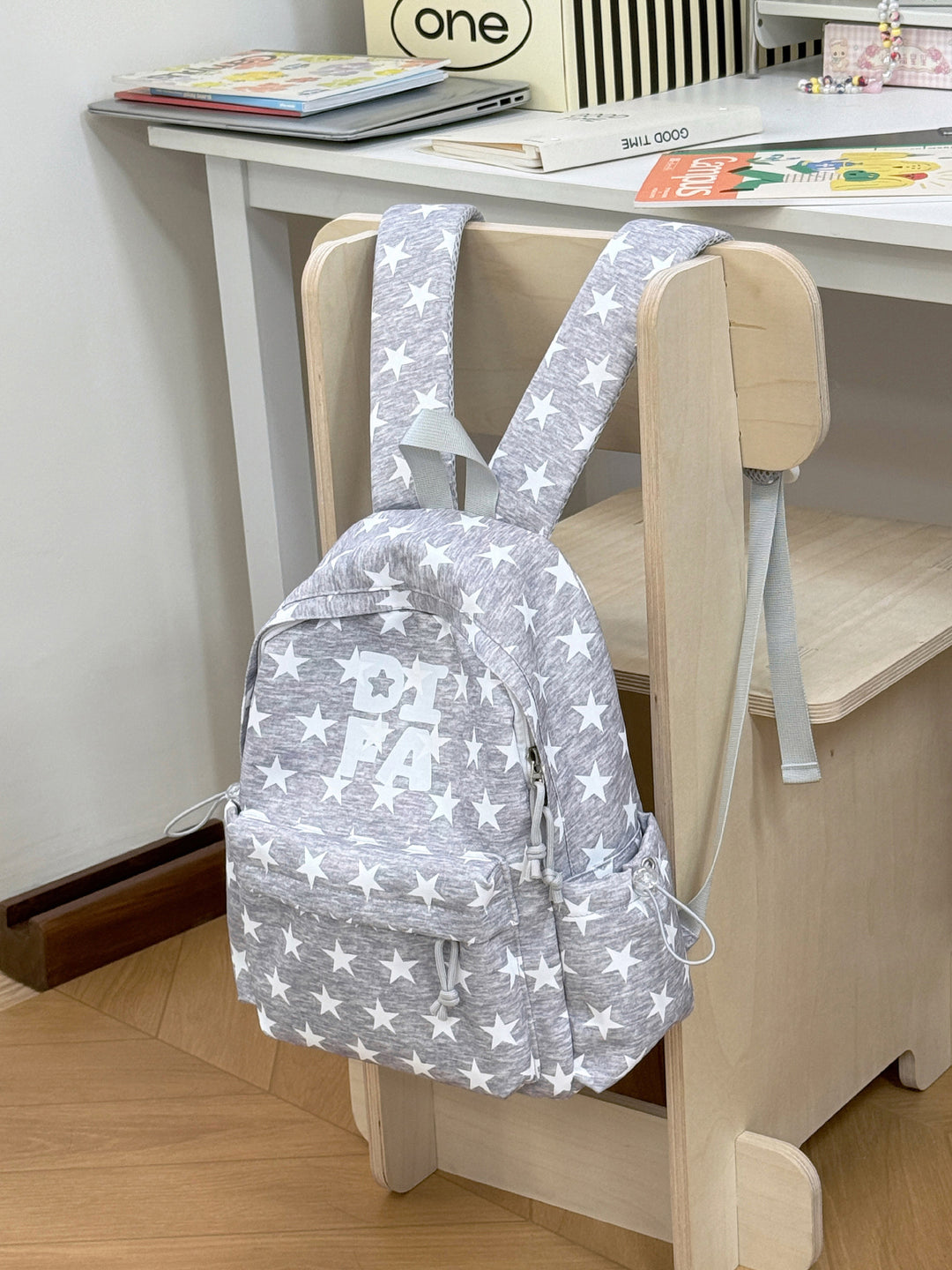 Stylish Star-Print School Backpack Stornfield
