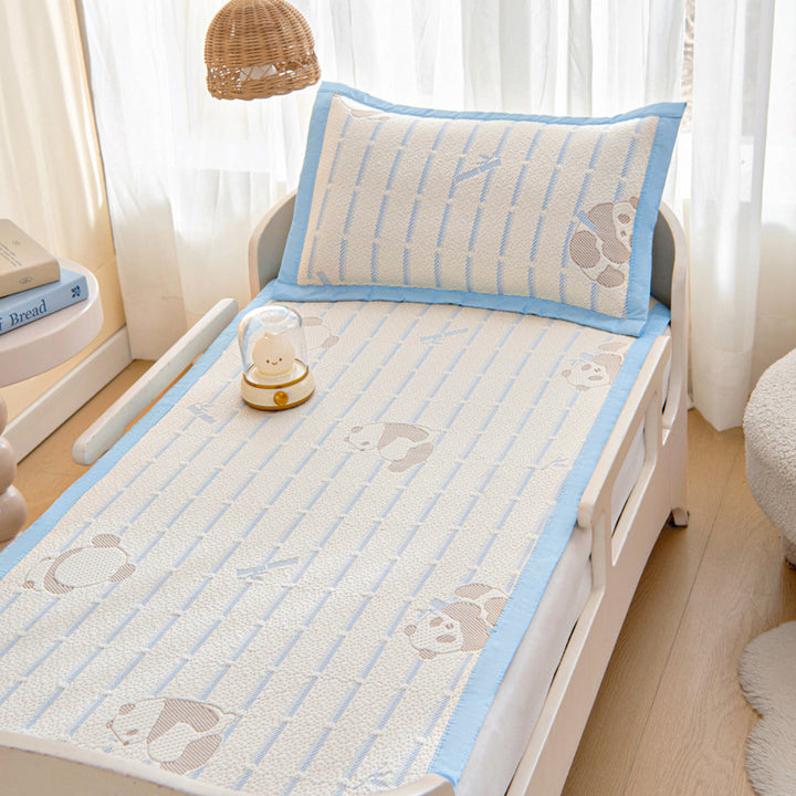 Breathable summer mattress topper for children with pillow