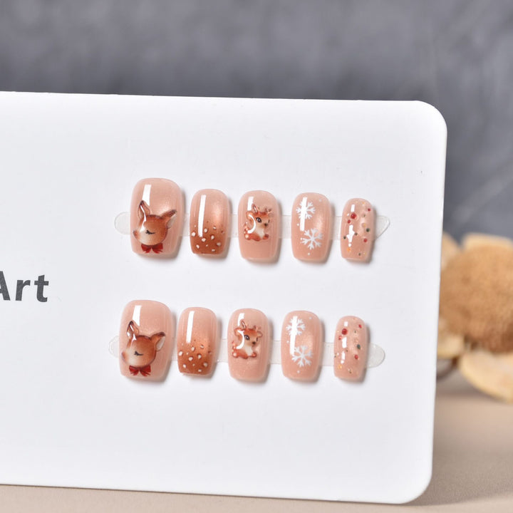 Festively Themed Press-On Nail Art Stornfield
