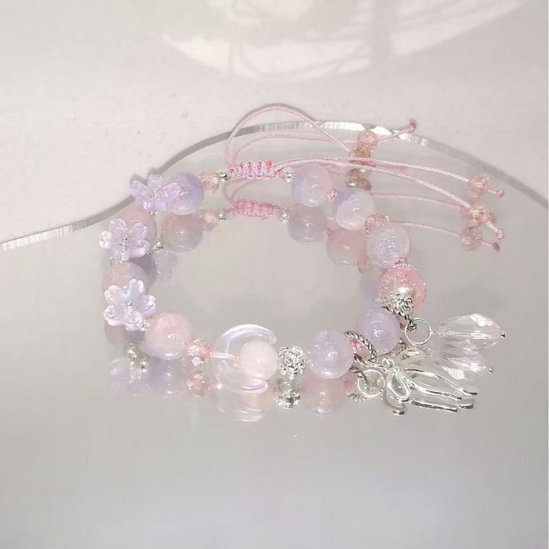 Handmade Floral Bead Charm Bracelet Stornfield