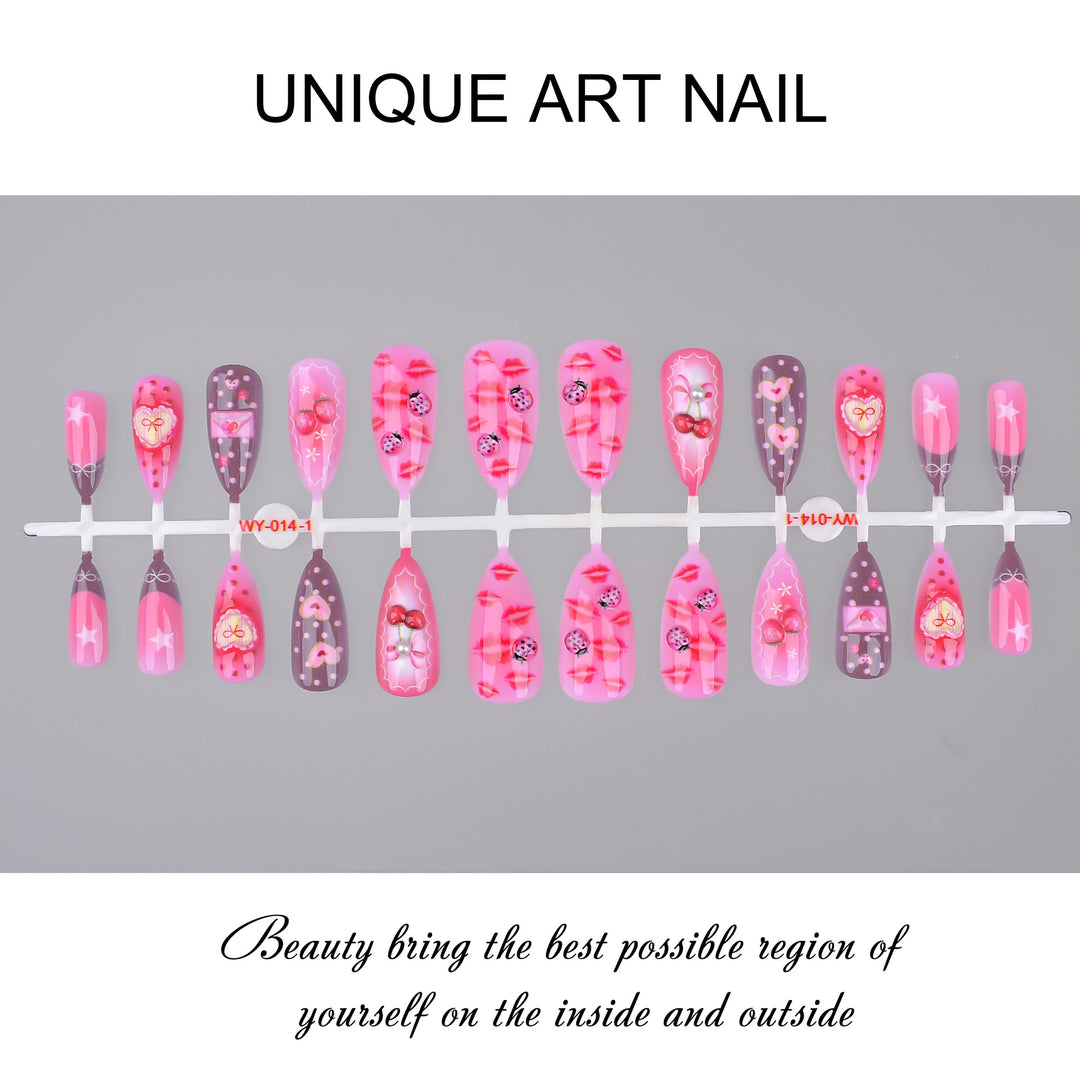 Romantic Themed Press-On Nail Set Stornfield
