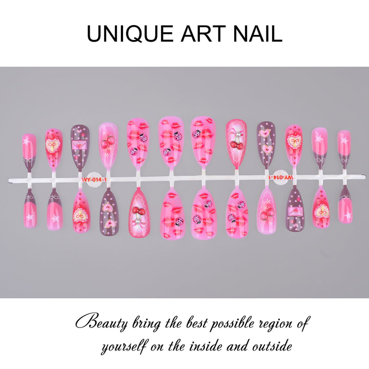 Romantic Themed Press-On Nail Set Stornfield