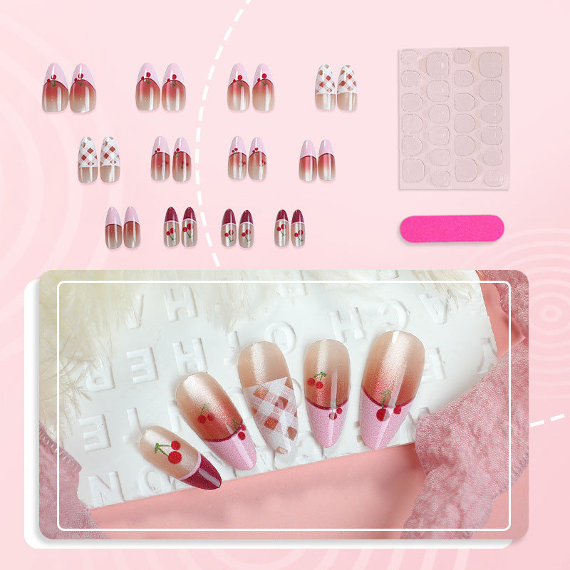 Artistic Cherry Blossom Press-On Nail Art Kit