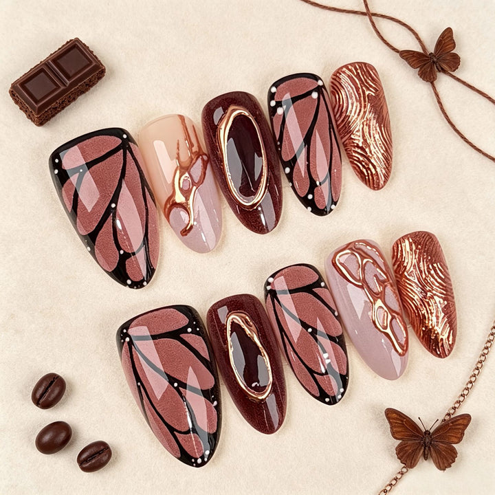 Premium Artificial Nail Set with Elegant Designs Stornfield