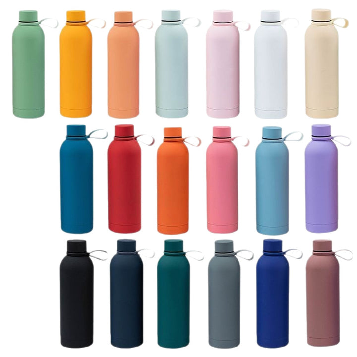 Ladies stylish stainless steel drinking bottle with innovative closure Stornfield