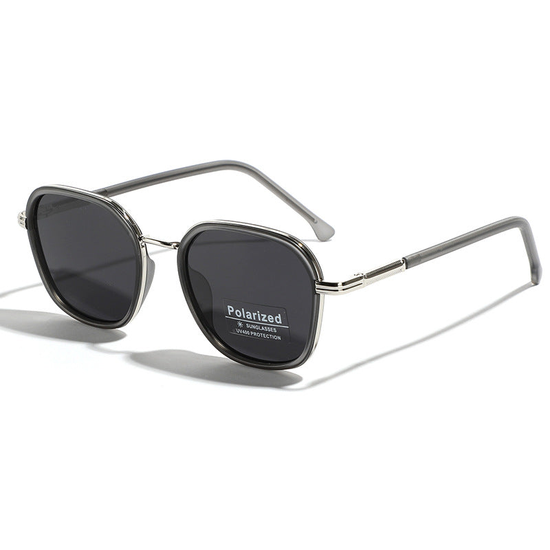Women's geometric polarized sunglasses with stylish metal frame Stornfield