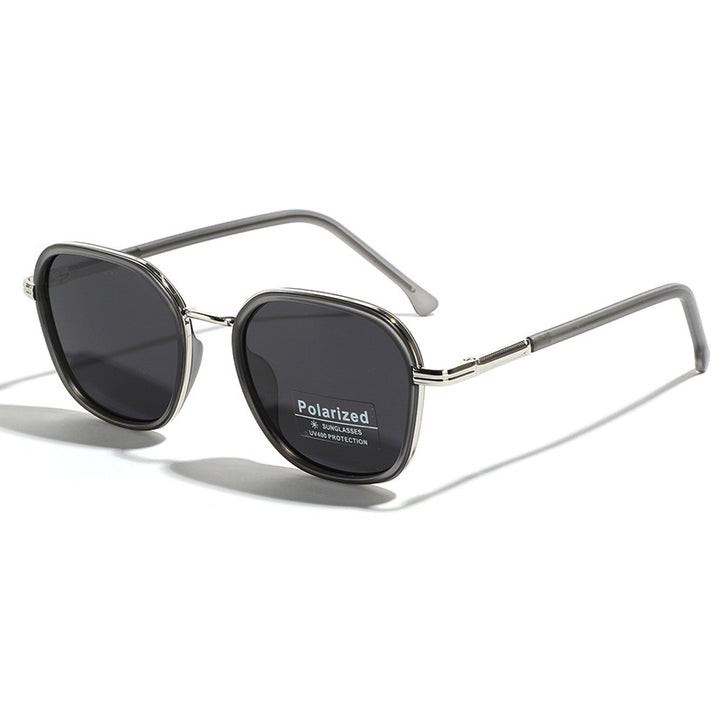 Women's geometric polarized sunglasses with stylish metal frame Stornfield