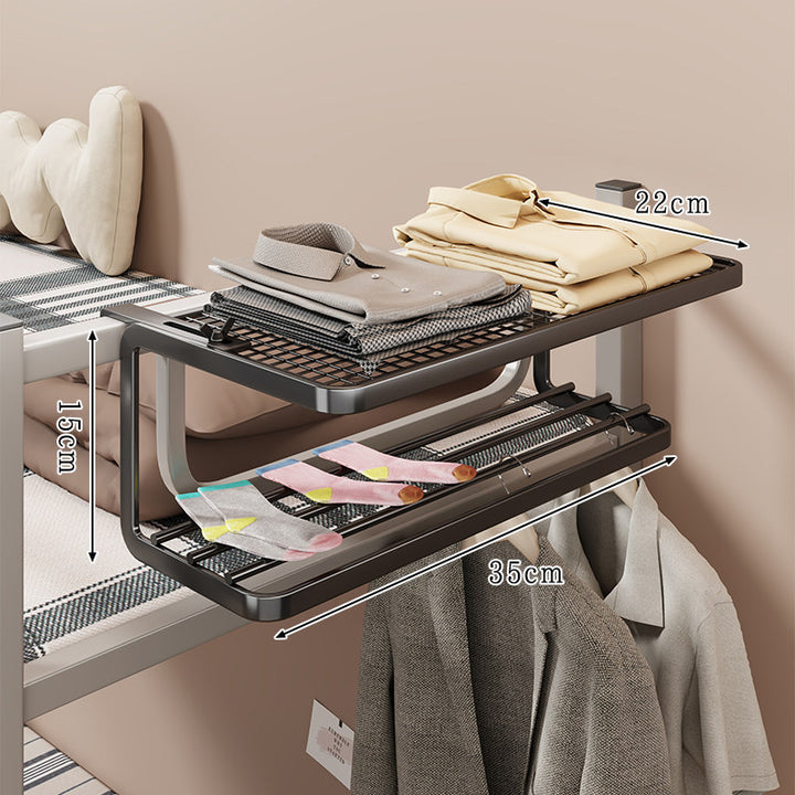 Space-Saving Under-Rail Clothes Hanging Organizer