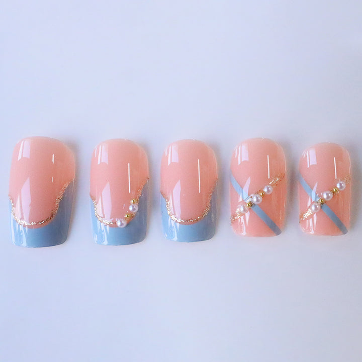Elegant Decorative Acrylic Press-On Nails Stornfield